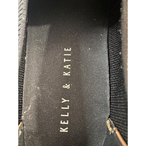Kelly & Katie Black Knit Slip On Sneakers Womens Size 7M Casual Comfort Shoes - Picture 5 of 10